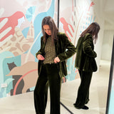 Pantalone fluid velvet Maliparmi