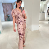 Pantalone corallo print Alysi