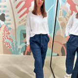 Jeans Maya jogger Noir ‘n’ bleu