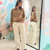 Pantalone in Velluto Noir ‘N’ bleu