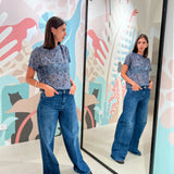 Jeans palazzo 5pocket Cigala’s
