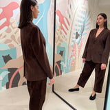 Pantalone in pelle scamosciata Seventy