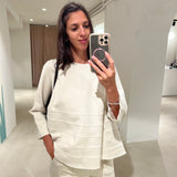Blusa onde Meimeij