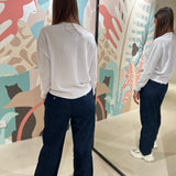 Jeans Maya jogger Noir ‘n’ bleu