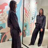 Pantalone seta stampata Alysi