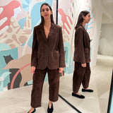 Pantalone in pelle scamosciata Seventy