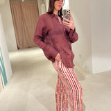 Pantalone Washed Stripes Maliparmi